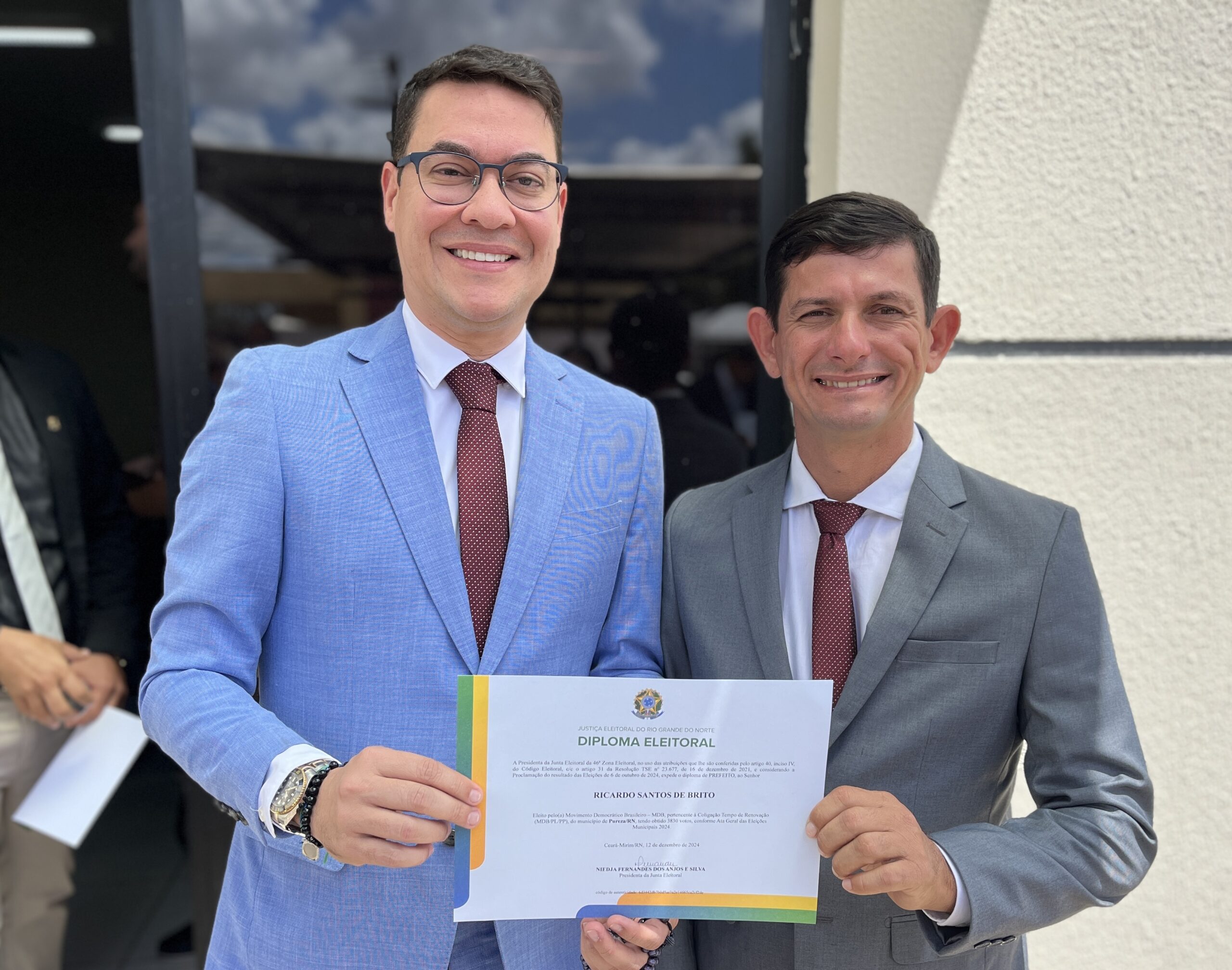 JUSTIÇA ELEITORAL DIPLOMA PREFEITO, VICE-PREFEITO E VEREADORES EM PUREZA -  Blog do RR por Rudimar Ramon